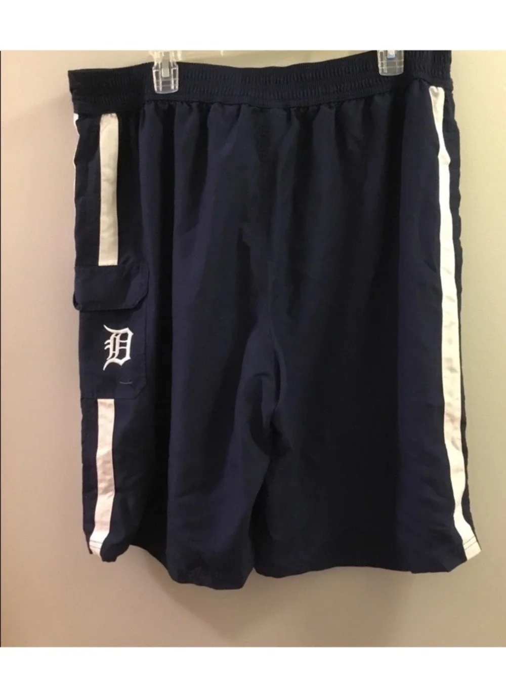 Men’s MLB Genuine Merchandise Swim Trunks Navy Blue Size XXL Detroit Tigers